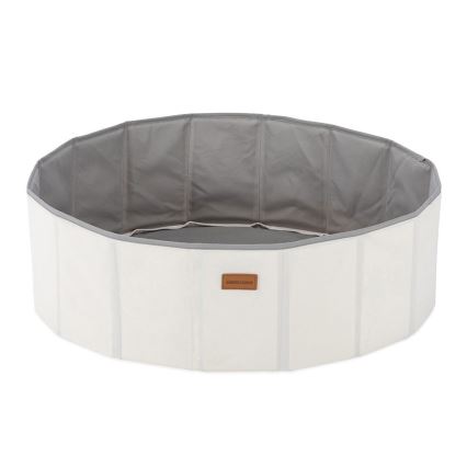 Piscina a secco per bambini con palline d. 80 cm bianco/grigio