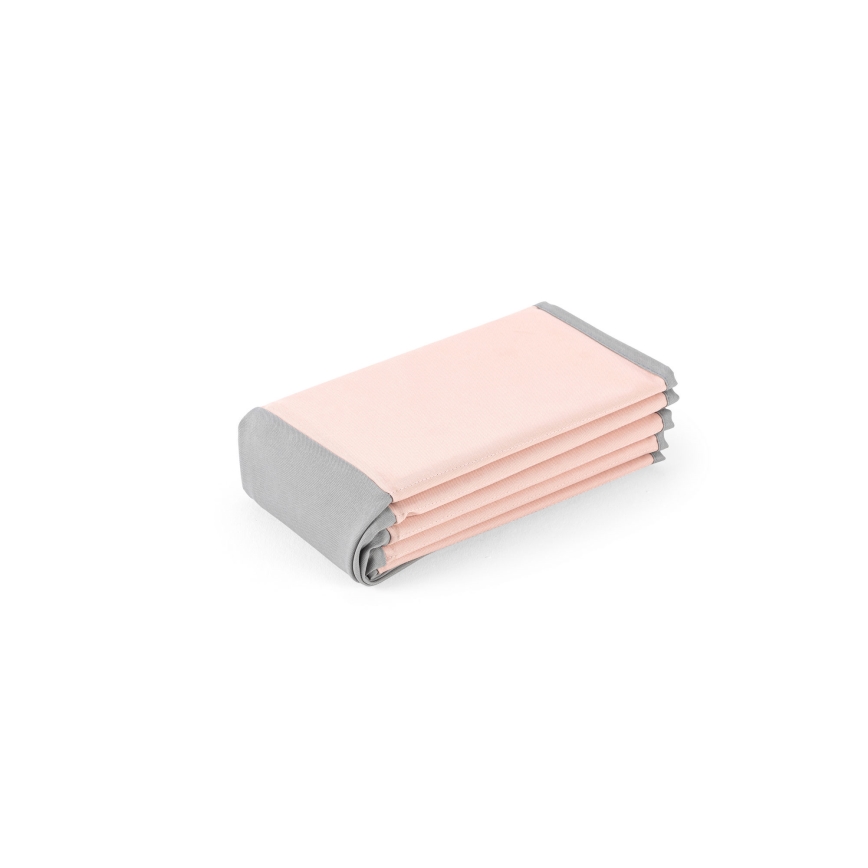 Piscina secca per bambini con palline, diametro 80 cm, rosa/grigio