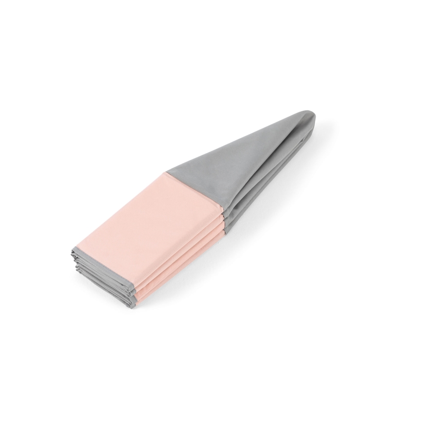 Piscina secca per bambini con palline, diametro 80 cm, rosa/grigio