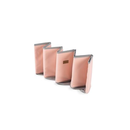 Piscina secca per bambini con palline, diametro 80 cm, rosa/grigio