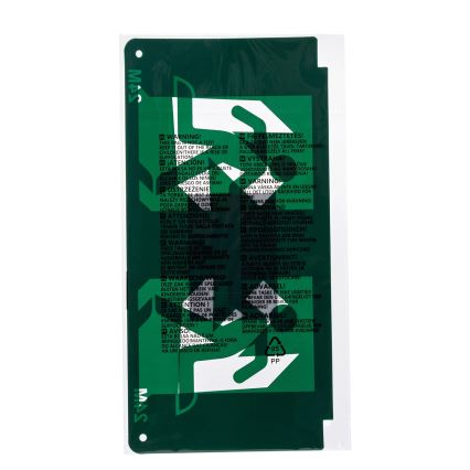 Pittogramma per illuminazione di emergenza 16,2x32,7 cm