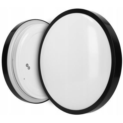 Plafoniera 2xE27/40W/230V diametro 29,5 cm nero