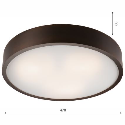 Plafoniera 3xE27/60W/230V pino