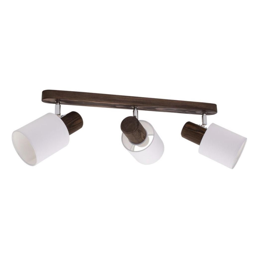Plafoniera a incasso TRENDY 3xE27/15W/230V pino