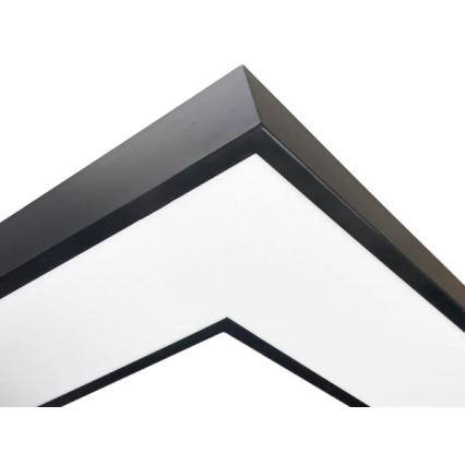 Plafoniera a LED 100W/230V 3000/4000/6500K 80x80 cm nera