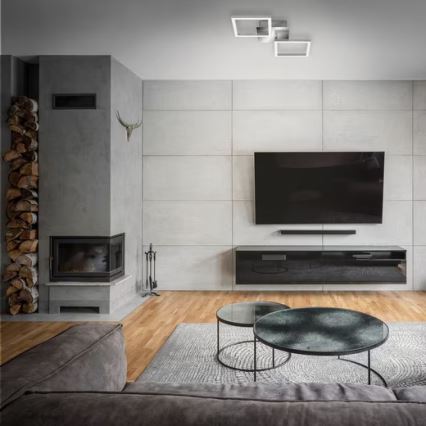 Plafoniera a LED 10W/230V 3000K cromo satinato