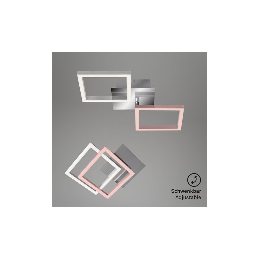 Plafoniera a LED 10W/230V 3000K cromo satinato