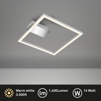 Plafoniera a LED 14W/230V cromo satinato