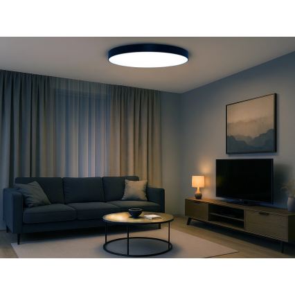Plafoniera a LED 200W 230V 3000/4000/6500K Ø 100 cm, nera