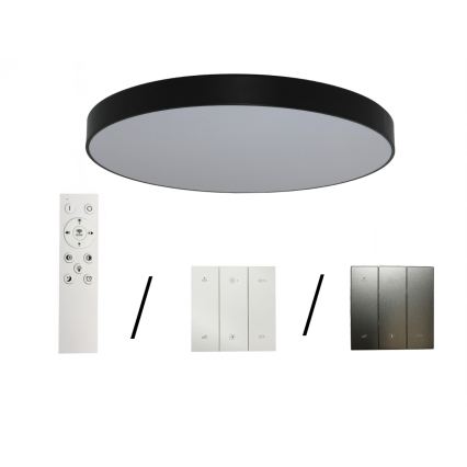 Plafoniera a LED 200W 230V 3000/4000/6500K Ø 100 cm, nera