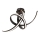 Plafoniera a LED AREZIA LED/41W/230V nera