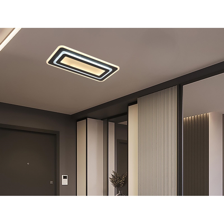Plafoniera LED dimmerabile LED/85W/230V 3000-6500K nera + telecomando
