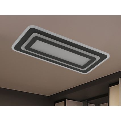 Plafoniera LED dimmerabile LED/85W/230V 3000-6500K nera + telecomando