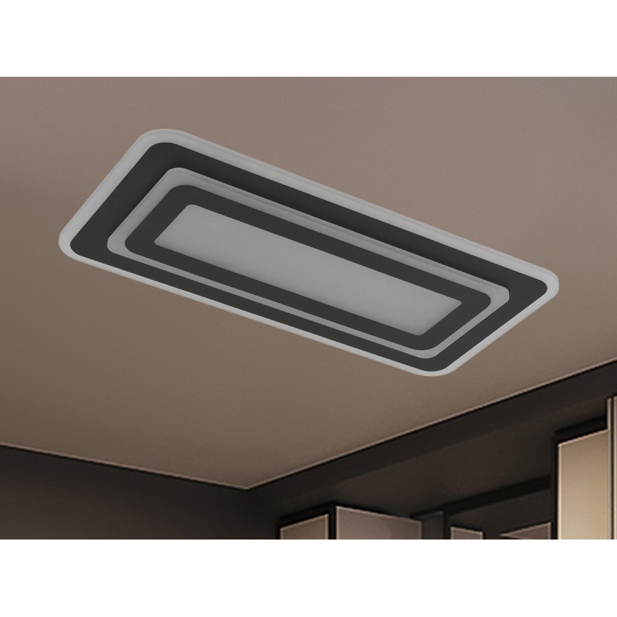 Plafoniera LED dimmerabile LED/85W/230V 3000-6500K nera + telecomando
