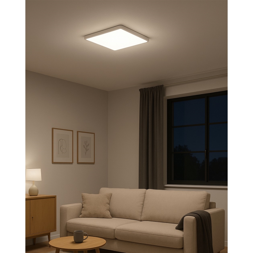 Plafoniera a LED LED/32W/230V 3000/4000/6500K 40x40 cm bianca
