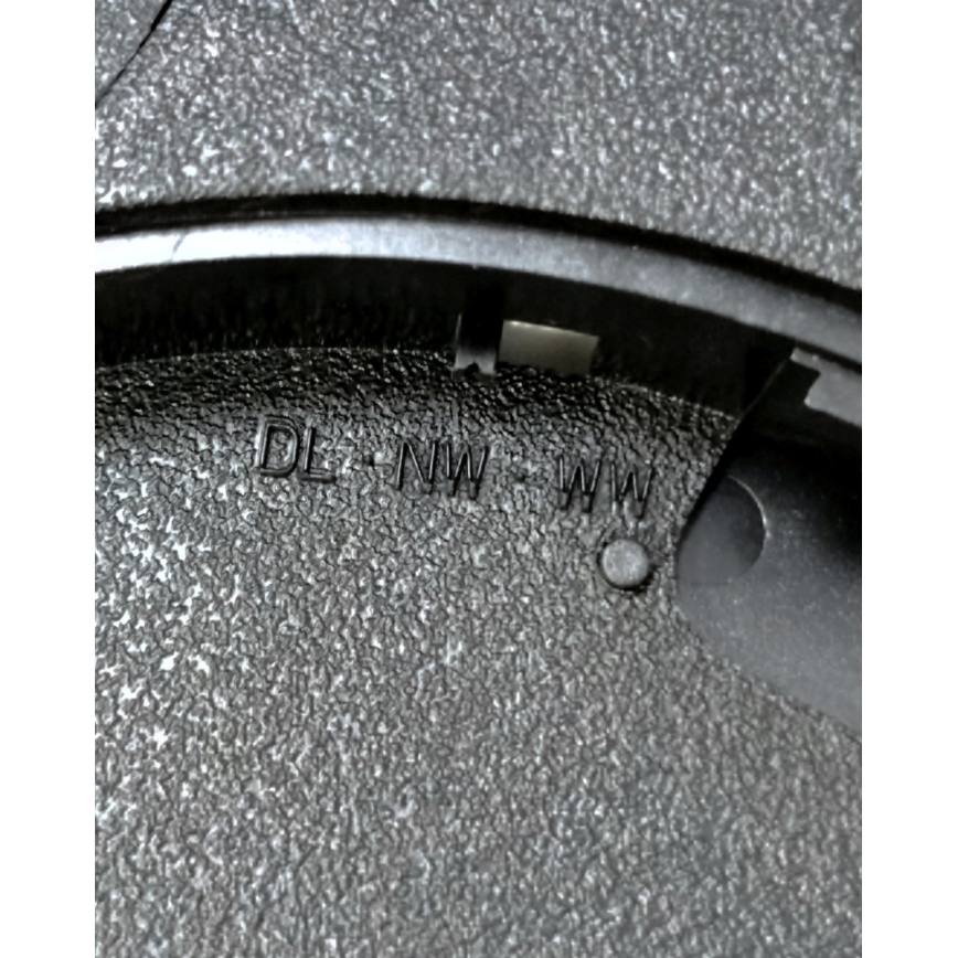 Plafoniera a LED LED/40W/230V 3000/4000/6500K Ø 50 cm nera