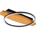 Plafoniera a LED MELISA, 12 W/230 V, 30x40 cm, finitura pino