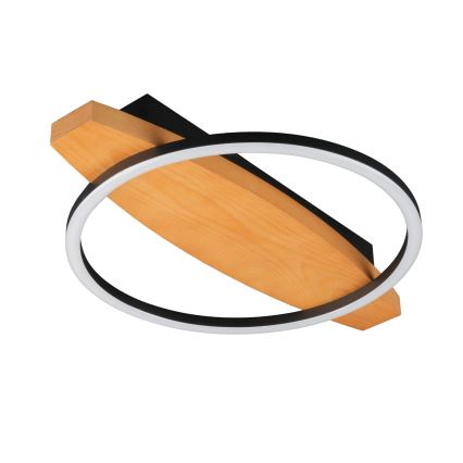 Plafoniera a LED MELISA, 12 W/230 V, 30x40 cm, finitura pino
