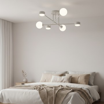 Plafoniera a montaggio superficiale HOLON 3xG9/8W/230V + 3xGX53/12W grigio