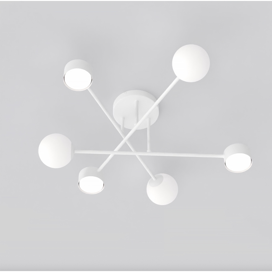 Plafoniera a montaggio superficiale HOLON — elegante e funzionale — 3xG9/8W/230V + 3xGX53/12W, bianca