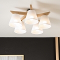 Plafoniera a soffitto ANTONIO 5xE14/40W/230V rovere