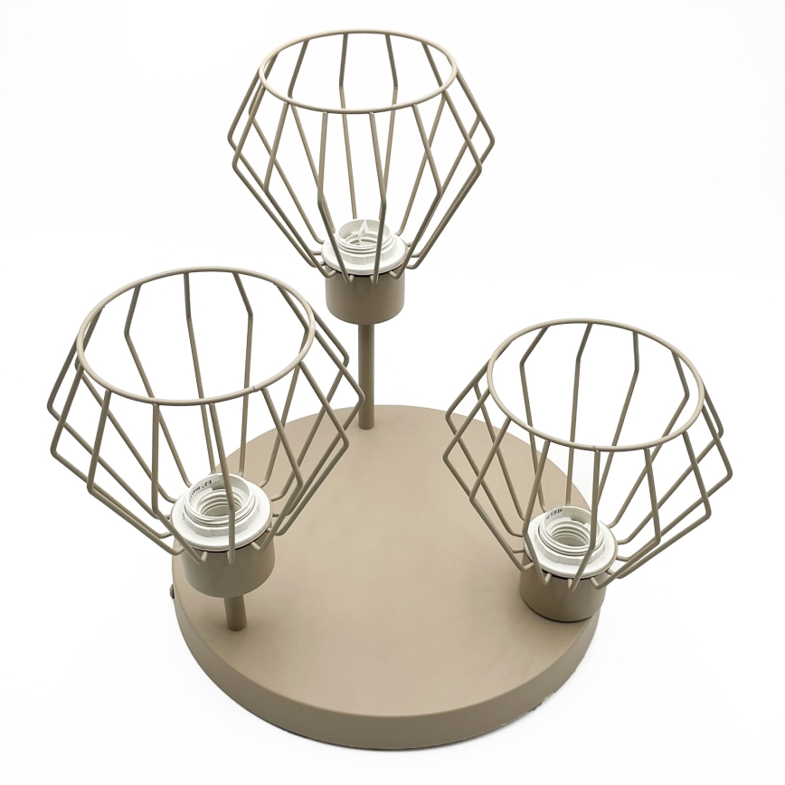 Plafoniera a soffitto AUDREY 3xE27/60W/230V beige