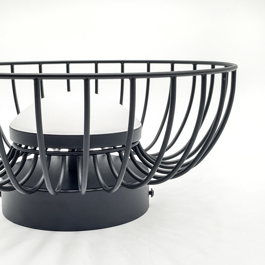 Plafoniera a soffitto BETSY LED/12W/230V Ø 25 cm nera