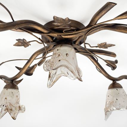 Plafoniera a soffitto ROZETA 5xE14/40W/230V finitura bronzata