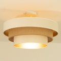 Plafoniera a soffitto WENTA 1xE27/60W/230V Ø 50 cm beige/iuta