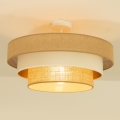 Plafoniera a soffitto WENTA 1xE27/60W/230V Ø 50 cm iuta/beige