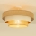 Plafoniera a soffitto WENTA 1xE27/60W/230V Ø 50 cm iuta/beige