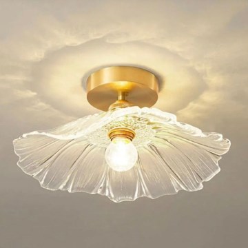 Plafoniera ACRYLIC 1xE27/40W/230V Ø 28 cm oro