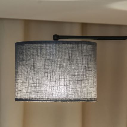 Plafoniera ALBA 3xE27/15W/230V grigio