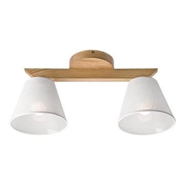 Plafoniera ANTONIO 2xE14/40W/230V rovere
