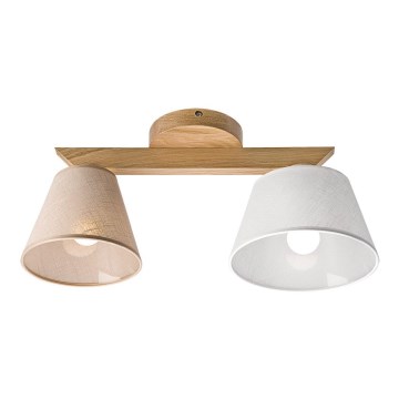 Plafoniera ANTONIO 2xE14/40W/230V rovere