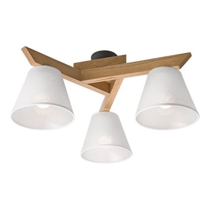 Plafoniera ANTONIO 3xE14/40W/230V rovere