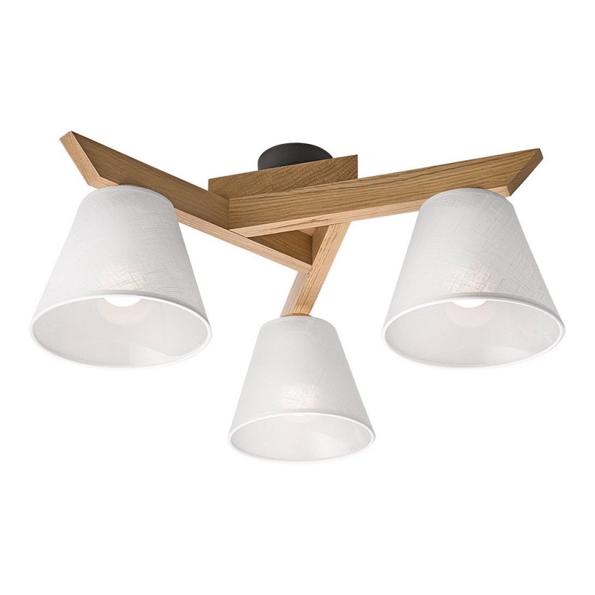 Plafoniera ANTONIO 3xE14/40W/230V rovere