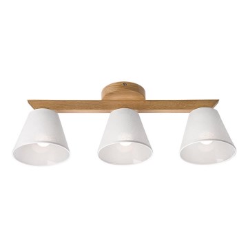 Plafoniera ANTONIO 3xE14/40W/230V rovere