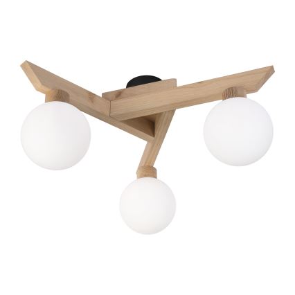 Plafoniera ANTONIO 3xG9/5W/230V rovere/bianco