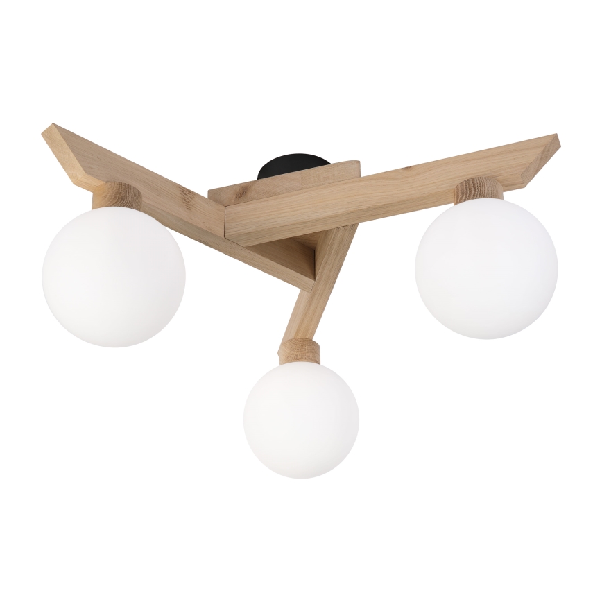 Plafoniera ANTONIO 3xG9/5W/230V rovere/bianco