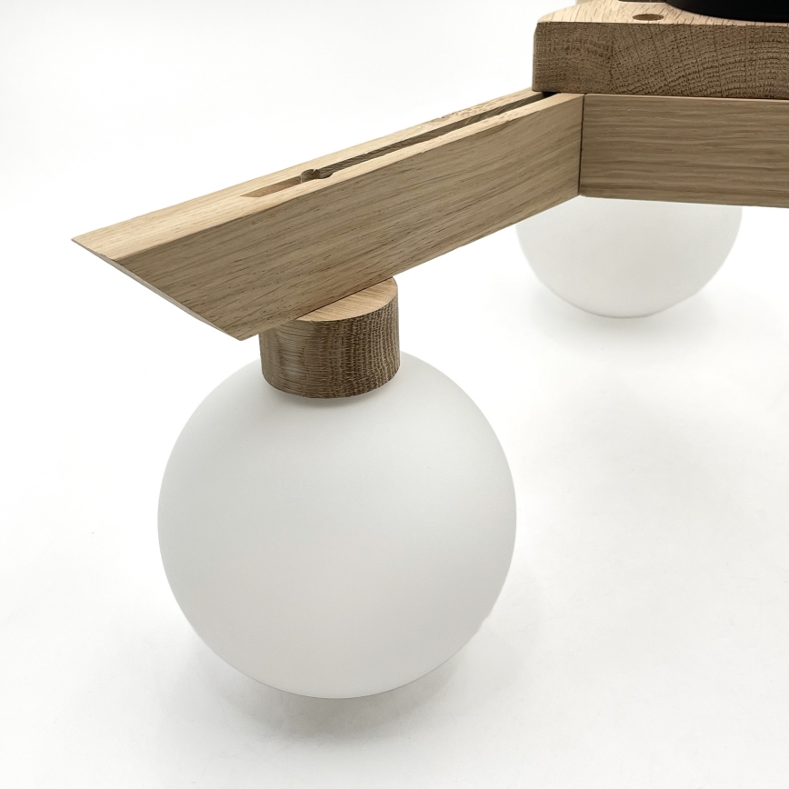 Plafoniera ANTONIO 3xG9/5W/230V rovere/bianco