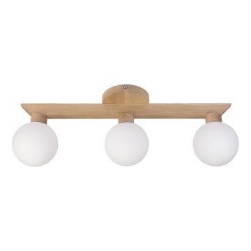 Plafoniera ANTONIO 3xG9/5W/230V rovere/bianco