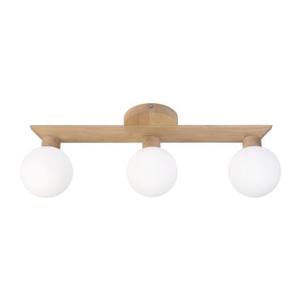 Plafoniera ANTONIO 3xG9/5W/230V rovere/bianco