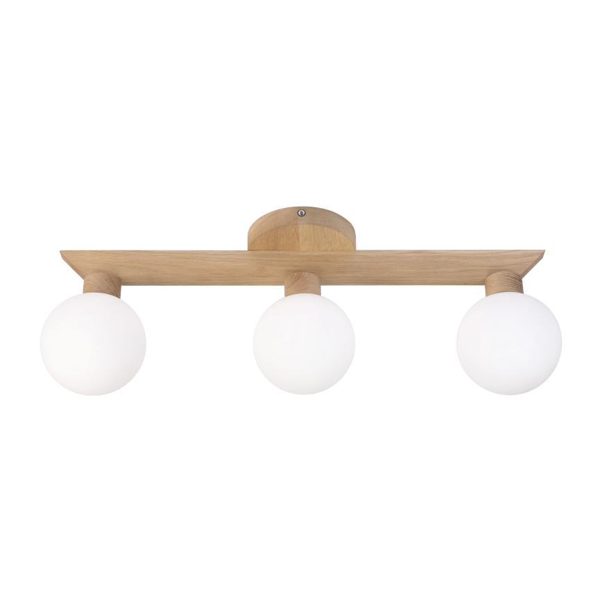 Plafoniera ANTONIO 3xG9/5W/230V rovere/bianco