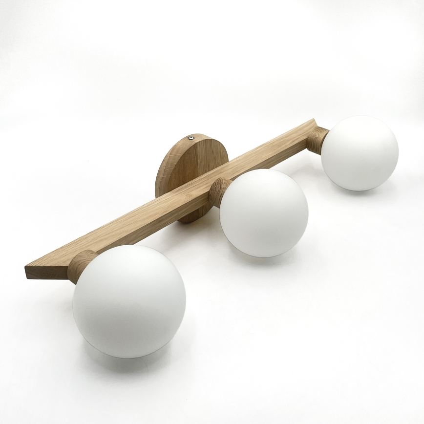 Plafoniera ANTONIO 3xG9/5W/230V rovere/bianco