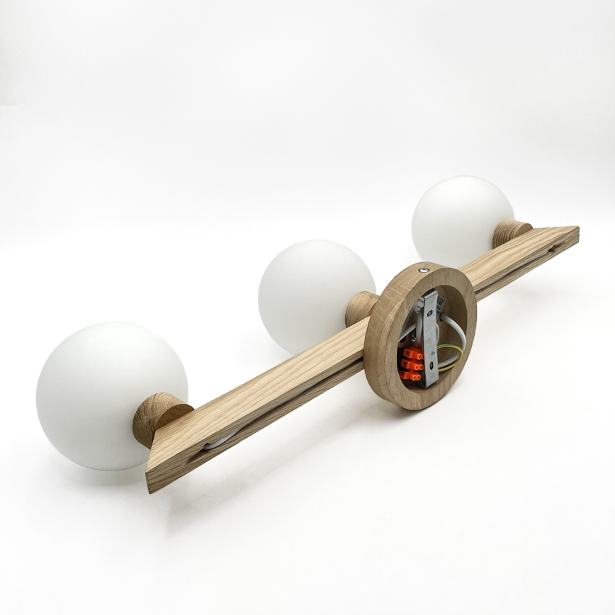 Plafoniera ANTONIO 3xG9/5W/230V rovere/bianco