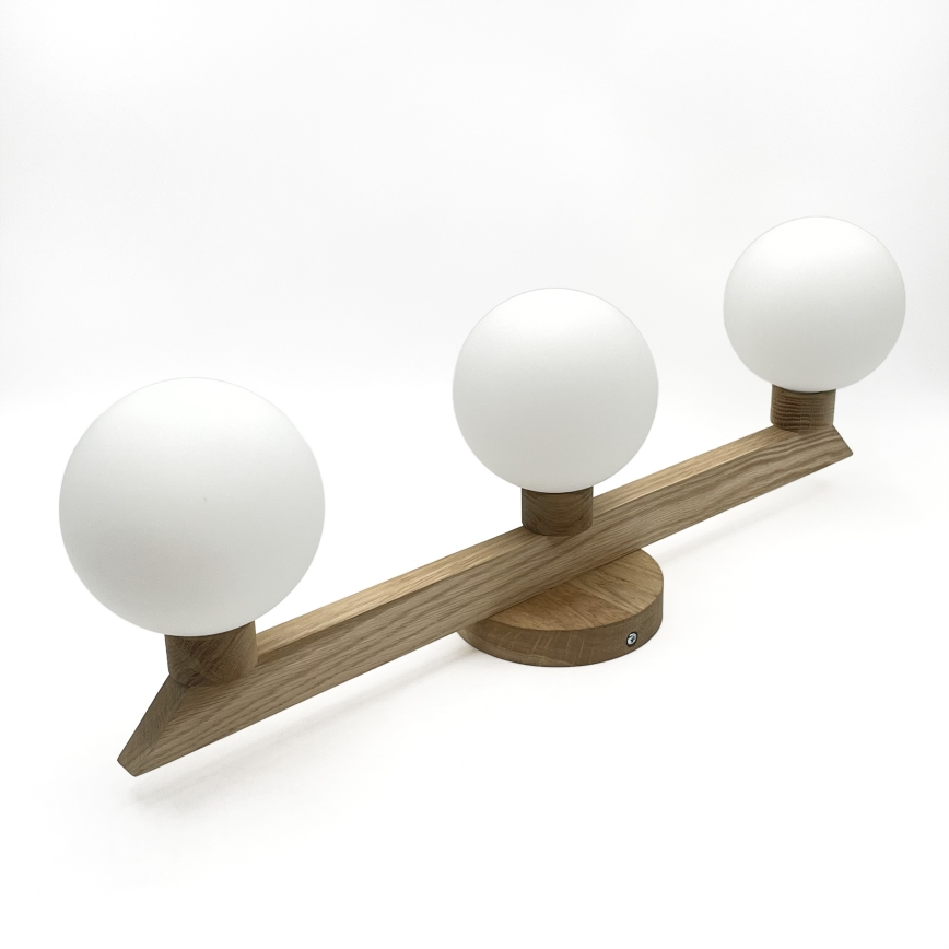 Plafoniera ANTONIO 3xG9/5W/230V rovere/bianco