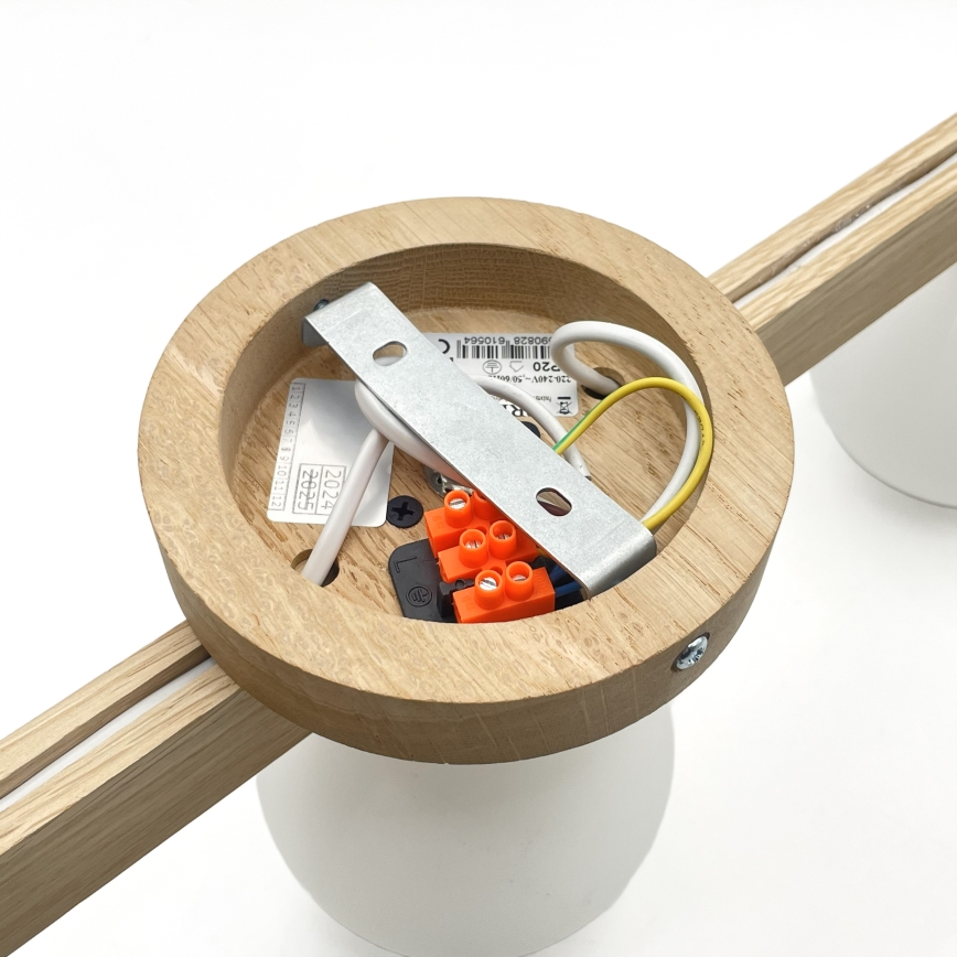 Plafoniera ANTONIO 3xG9/5W/230V rovere/bianco