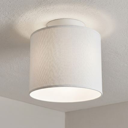 Plafoniera ARDEN 1xE27/15W/230V Ø 18 cm bianca