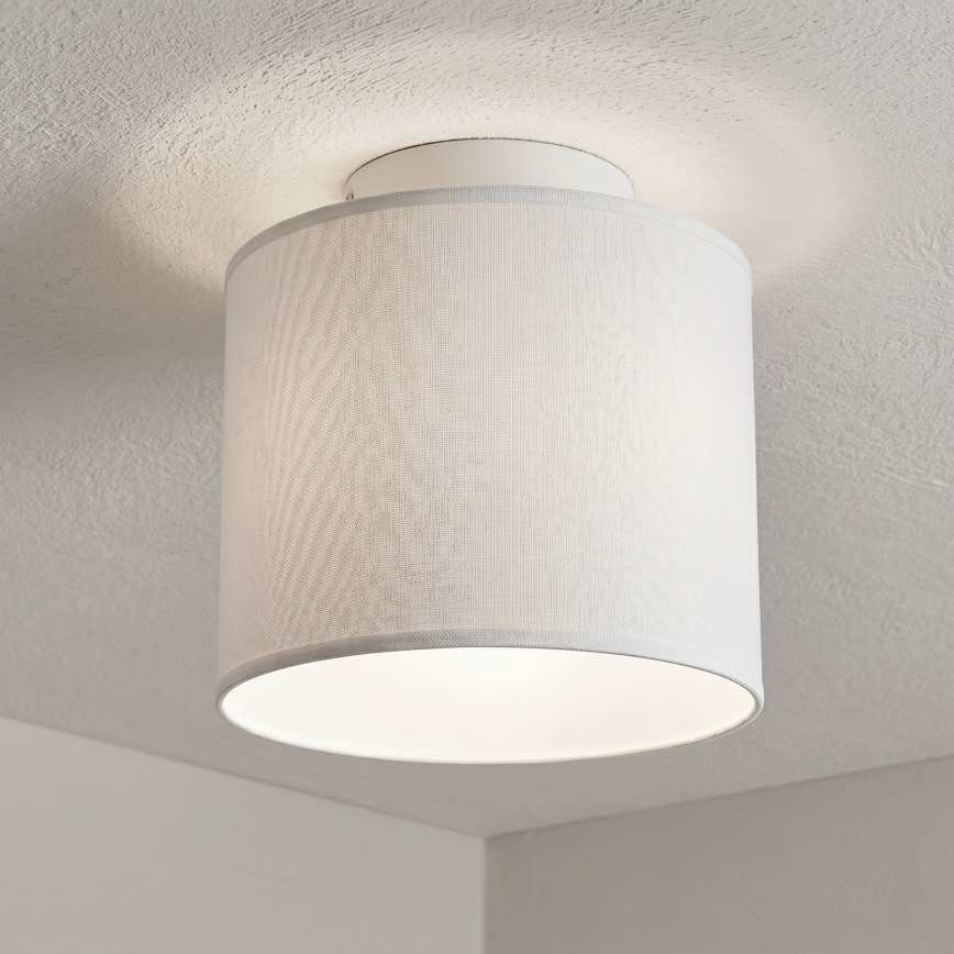 Plafoniera ARDEN 1xE27/15W/230V Ø 18 cm bianca
